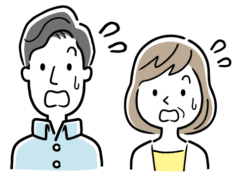 突然の賃貸借問題に驚くイメージ