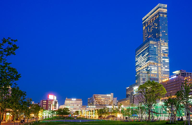 天王寺_あべのハルカスとてんしばのイルミネーション